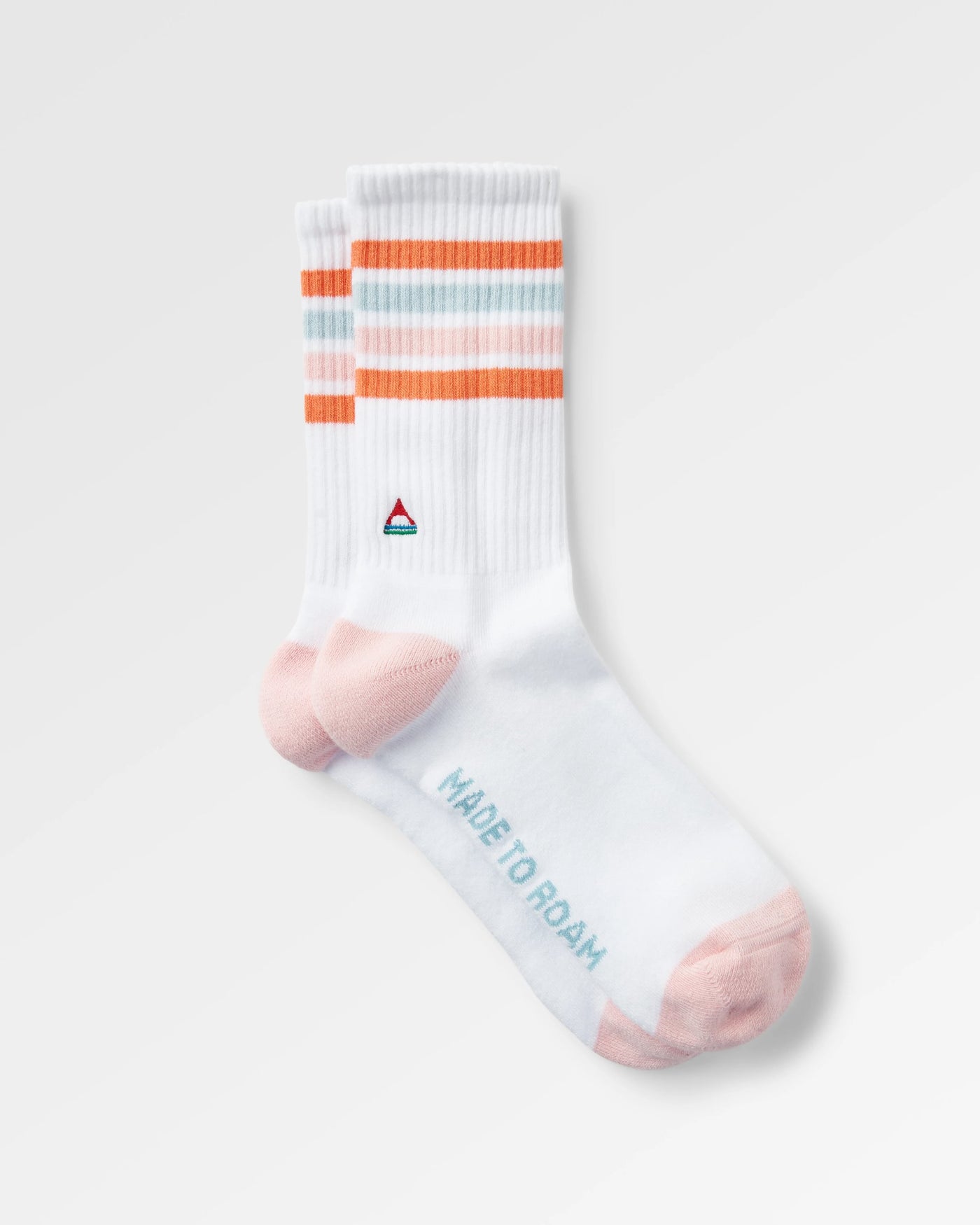Organic Midweight Crew Socks - White