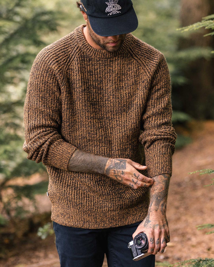 Fog Knitted Jumper - Dusty Ochre